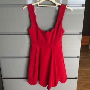 Super cute baby doll red dress from nasty gal